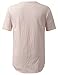 URBANCREWS Mens Hipster Hip Hop Lightweight Longline Crewneck T-shirt