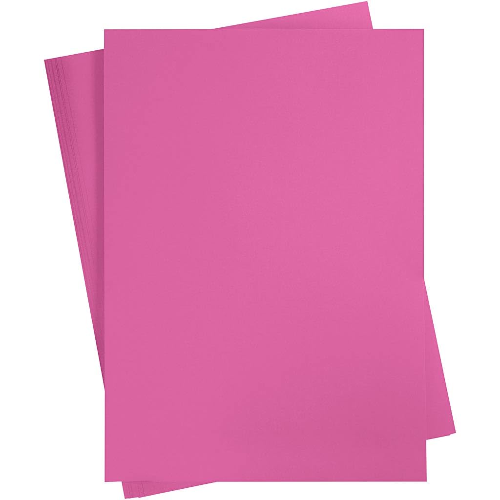 Coloured Card, A2 420x600 mm, 180 g, pink, 100sheets