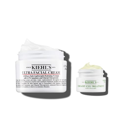 Kiehl's Duo Ultra Facial Cream & Crème Yeux Avocat, Hydratation 72h