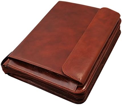 Diary Bag with Leather Zip + External Pocket - Daily Mobile Lock 17 x 24