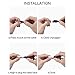 PowerOnKey PU Leather Micro USB Cable (Pack of 2): Fast Charging and Data Transfer Cord for Android Devices, Stylish Smartphone Cable, Discreet Keychain Ring Design – Black & Brown