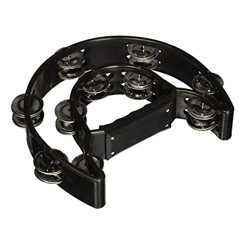 Autumn Water Compact Double Half Moon Music Tambourine Percussion Tamborine Drum Durable