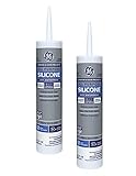Count of 4 GE Silicone GE012 10.1 Oz Clear Window