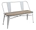 HOMES: Inside + Out White Trevin Industrial Bench,