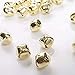 50 Pack 1 Inch Jingle Bells Christmas Gold Jingle Bells for Craft Festival Decoration with 30 Meter Red Cord and 12 Bowknots