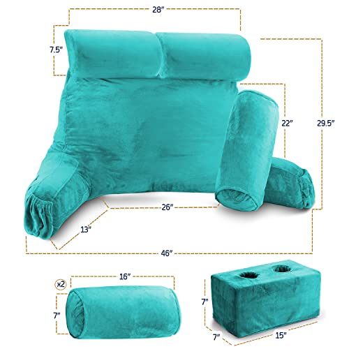 Nestl Double Reading Pillow, Double Back Pillow, Backrest Pillows for