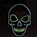 Hasiben Halloween Cosplay LED Light up Skull Mask for Festival Party Halloween Costumes