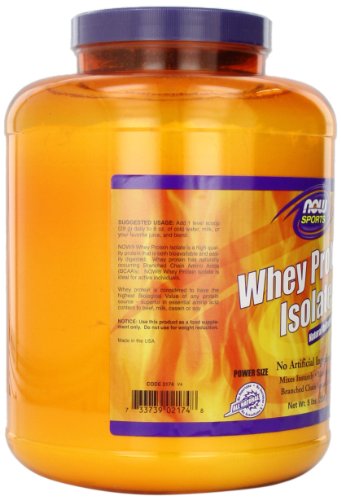 NOW Sports Whey Protein Isolate,5-Pound