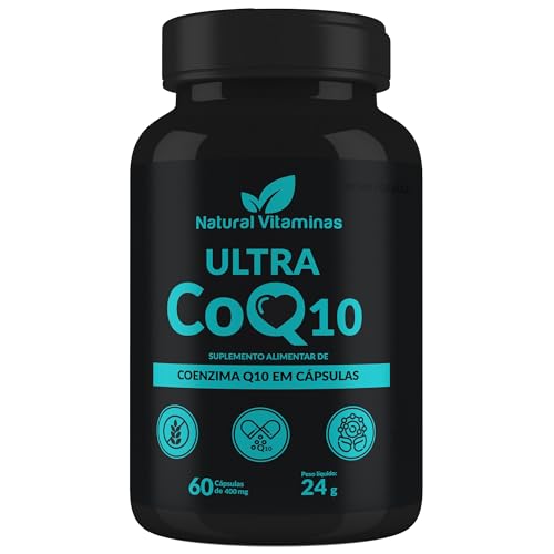 Coenzima Q10 200mg - 1 Pote com 60 Cápsulas de 400mg