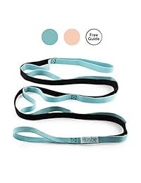 Husbe - Correa elástica, para yoga, fitness, manual de instrucciones (idioma español no garantizado), bolsa de transporte