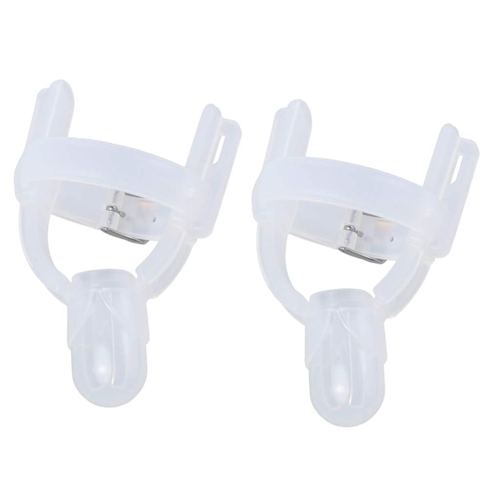 HEALLILY Baby Finger Gloves Adjustable Silicone Anti-Bite Cover Forefinger Teether for Infant Children 3-12 Months Transparent