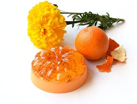 Herbal Soap Calendula Citrus Glycerin Scrub Orange Women Shaving Aromatherapy Christmas Antioxidant Bath Natural Organic Skin Peeling Face Peel Vegan Gift for Her Women Woman