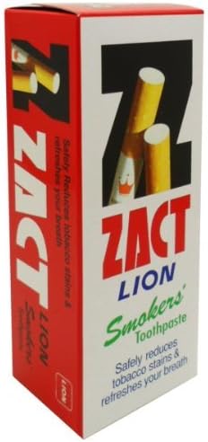 Zact Lion Smokers' Toothpaste Cleaning Mouth Clean Breathing by Zact