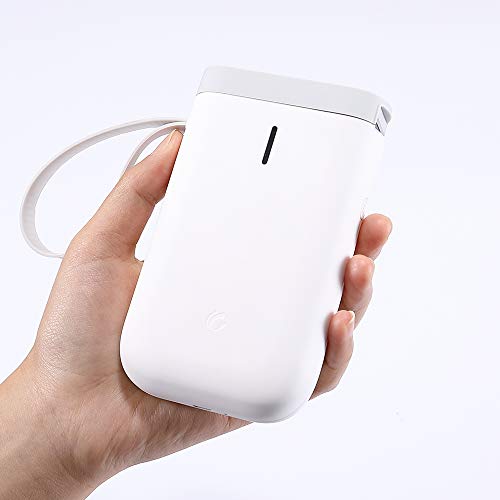 Label Printer，D11 Mini Smart Label Maker with Bluetooth Thermal Label Printer Machine (1 Roll Paper, D11 Label Printer)