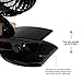 LingsFire Rechargeable Battery Clip on Fan Mini Desk Fan Clip and Table Fan Handheld Outdoor Fans Personal Fans Adjustable Head, 3 Speeds - USB or Battery Powered (Black)