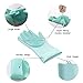 Magic Silicone Dishwashing Gloves with Scrubber (green)