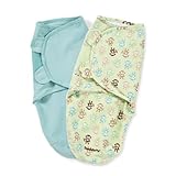 Summer Infant 2 Count Swaddleme Blanket, Monkey Fun, Small