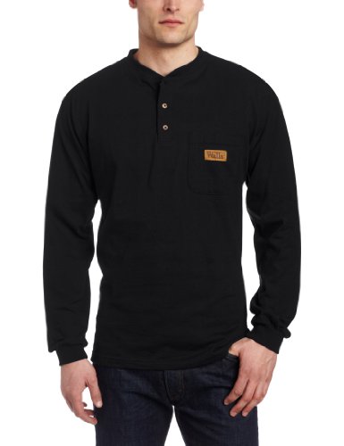 Walls Men's Long Sleeve Henley Pocket T 