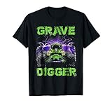 Monster-Truck Shirt Grave Green Digger Racing T-Shirts