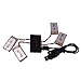 Teenitor 3.7V 680mAh 20C Lipo Battery(4PCS) with 5 in 1 X5 Battery Charger for Syma X5C X5C-1 X5SW X5SC X5A X5 & Cheerson CX-30W - Batteries Upgrade - Longer Flight Time Parts