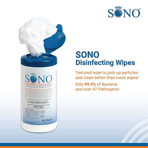 SONO Medical Grade Disinfecting Wipes- Bleach-Free, Multi - Surface Wipes Used by Healthcare Professionals (1)
