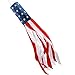 HOOSUN 60 Inch American US Flag Windsock, Outdoor Embroidered Stars & Stripes USA Patriotic Decorations-UV ray- Water Resistant-Fade-Resistant- Tear Resistant (60'' US Flag Windsock) primary