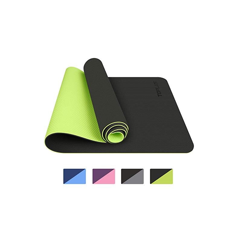 Toplus Yoga Mat, TPE Gymnastics Mat, Training Mat, NonSlip Pilates Mat