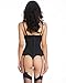 Topmelon Women's Bustier Corset Sexy Girdle Waist Cincher with Garter Belt; XXL; Purple
