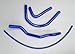 Silicone Radiator Hose Kit for Yamaha Banshee 350 YFZ350 1987-2006 (BLUE)