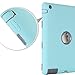 iPad 2 Case, iPad 3 Case,iPad 4 Case, BENTOBEN Heavy Duty Rugged Shock-Absorption High Impact Resistant Hybrid Three Layer Armor Full Body Protective Case Cover for iPad 2/3/4 Retina - Mist Blue/Gray
