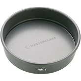 MasterClass Non-Stick Round Sandwich Pan, Carbon Steel Baking Cake Tin, Loose Based Cake Tin, Ideal for Victoria Sponges and Cheesecakes, 15cm