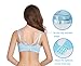 Breastfeeding Bra Pregnancy Maternity Bralette 3 pairs Removable Smart Pad 3 Extenders 3PK HuaErZui