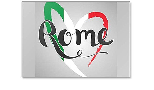 Letras de Roma. Imán para nevera, diseño de bandera de Italia ...
