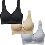 BAOMOSI 3PACK Women's Freedom Seamless Wireless