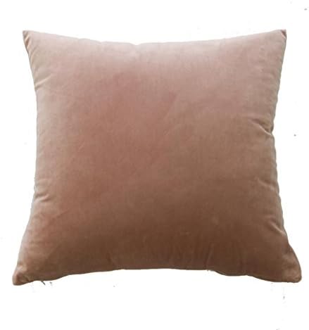 Quistal Soft Velvet | Decorative Pillow Case Cushion Cover | 45cmx45cm Solid Color| Lush, Plush & Soft Classic Crushed Accent Decor (J)