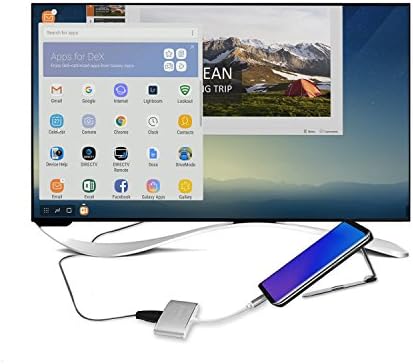 Portable Dock for Samsung S8 / S8 +/ Note 8 (Dex mode) ,KSWNG HDMI Type C Hub Adapter for Nintendo Switch,Samsung Galaxy S8/S8P/Note8 , Macbook Pro