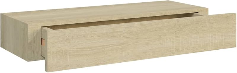 Scaffali con Cassetti da Parete 2 pz Rovere 60x23,5x10 cm MDF — foto 8 di 8