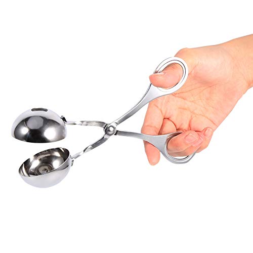 Home Maker Non Stick Meat Melon Baller Maker Stainless Steel Cookie Dough Meatball Scoop Small (Size : L)