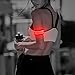 Higo LED Armband, Glow in The Dark Party Favor Led Slap Bracelets, Sports Safety Light Up Wristband for Running, Jogging, Cycling, or Walking(Red 35cm)