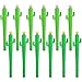 TOODOO 12 Pieces Cactus Rollerball Pens 0.5 mm Black Ink Pens Vibrant Cute Plant Pen for School Home Office (12 Pieces)