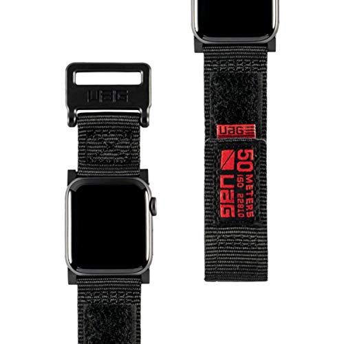 URBAN ARMOR GEAR UAG Compatible Apple Watch Band 40mm 38mm, iWatch Series 6/5/4/3/2/1 & Watch SE, High Strength Nylon Weave Replacement Strap, Active Black โ image 1