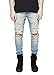 Men's Biker Skinny Distressed Ripped Slim Washed Denim Jeans