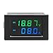 Volt Amp Meter, DROK Digital Voltmeter Ammeter Multimeter DC 0-200V (199.9V) 10A Voltage Current Multi Tester, LCD Dual Display Battery Volts Amperage Monitor Gauge Panel