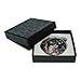 Mother of Pearl Tiger and Magpie Design Purse Double Compact Cosmetic Makeup Personal Handbag Stainless Steel Round Mirror