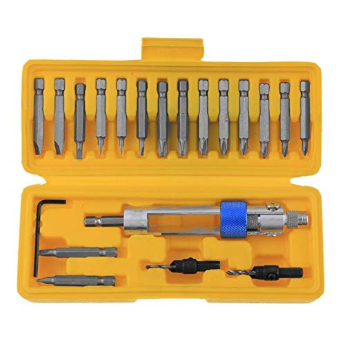 TOLOVI 20Pcs Half Time Drill Driver Multi Screwdriver Sets Updated Version 16 Different Kinds Head Double Use Screwdriver Bits NEW