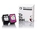 YoYoink Remanufactured HP 63 Ink Cartridge Combo Pack - 1 Black, 1 Color (2 Pack) - Use with HP 3830, Officejet 4650, Envy 4520, Deskjet 1112, 2130 Printers