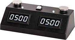 ZMF-II White LEDs/Black Case Digital Chess Clock