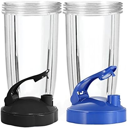 Extra-Large Cups with Flip Top Lid for Nutribullet (2 Pack)