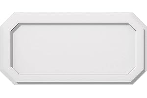 Ekena Millwork CMP20X10ED Emerald Architectural Grade PVC Contemporary Urethane Ceiling Medallions 20"W x 10"H x 7"C x 1"P