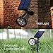 InnoGear Upgraded Solar Lights 2-in-1 Waterproof Outdoor Landscape Lighting Spotlight Wall Light Auto On/Off for Yard Garden Driveway Pathway Pool,Pack of 2 (Colorful Light)